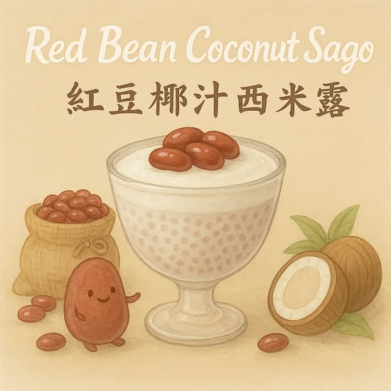 Red Bean Coconut Sago (紅豆椰汁西米露）
